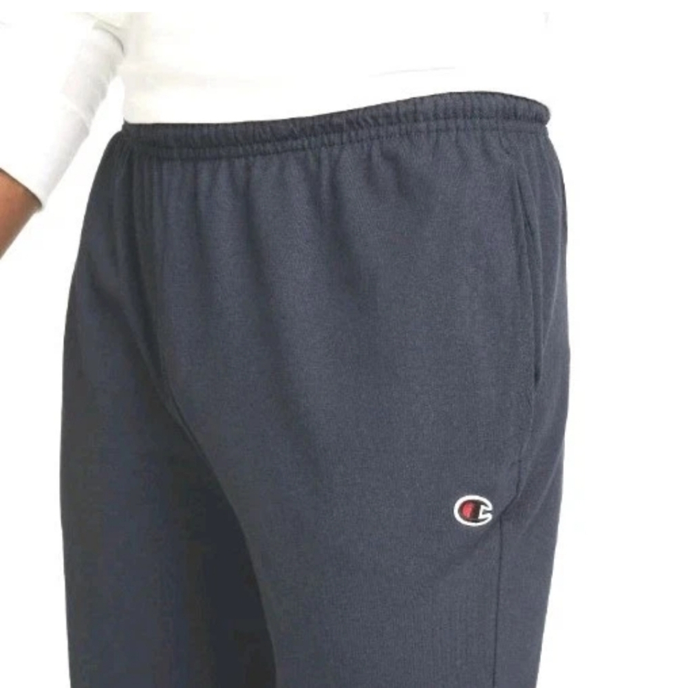 Champion Casual Jogger Lounge Sleep Pants 2X Navy Jersey Embroidered C Logo Nwt